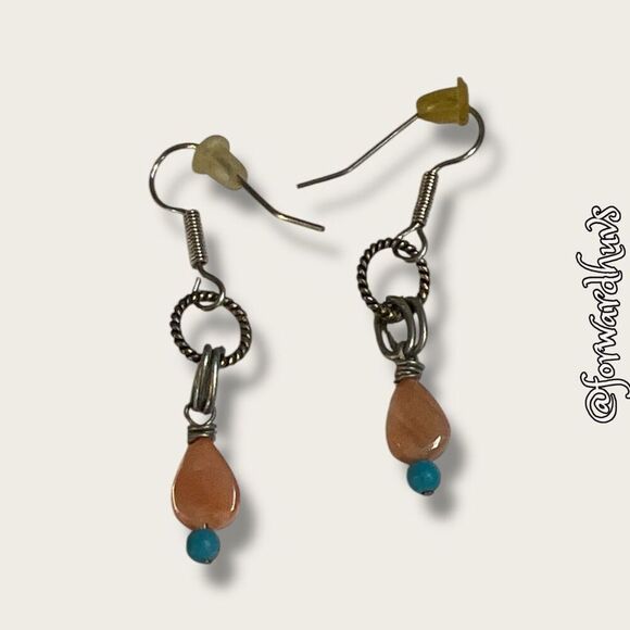 Bundle Sale 3 for $15 | Silver-tone and Plastic Dangle Earrings - Picture 1 of 7